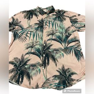 Bonobos Button Up SS Shirt for Men XXL/2XL 100%Cotton White Slim Fit